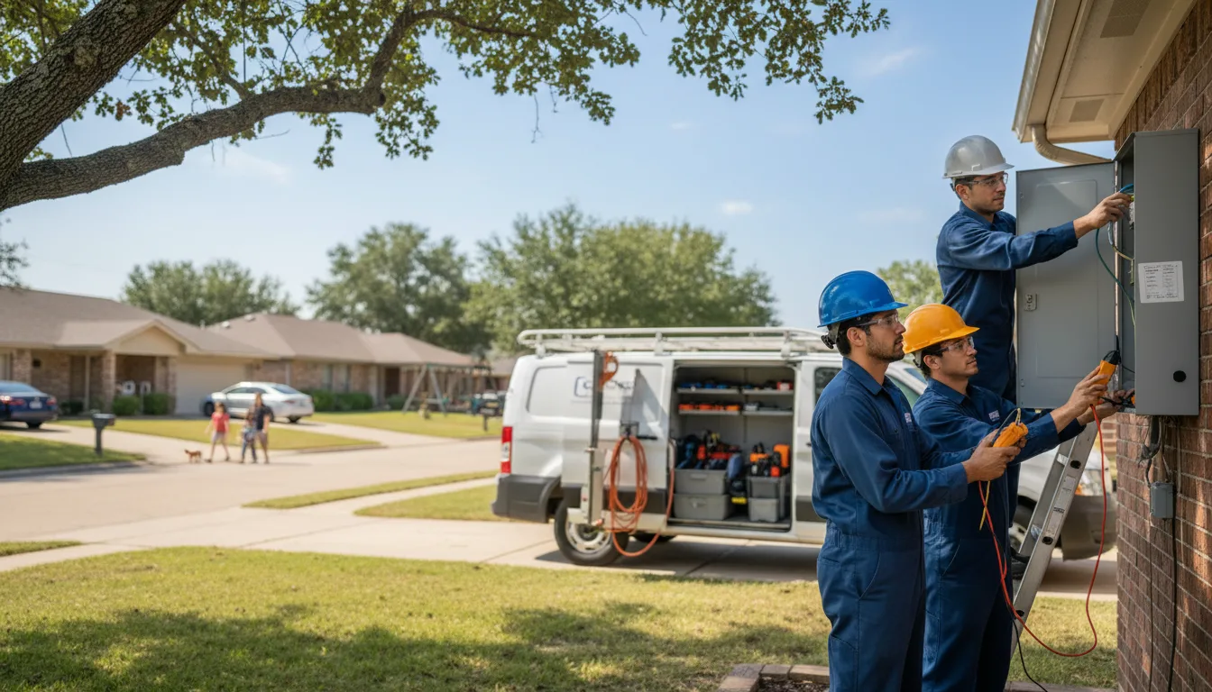 Certified electrician providing emergency electrical services in Coralville, IA